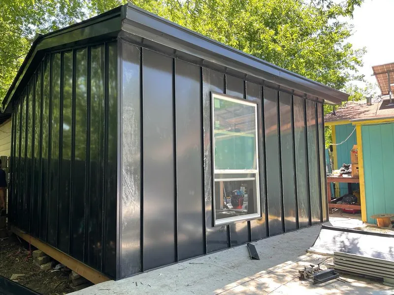 Black standing seam metal wall panels for Roof Inspection in Ladera Heights